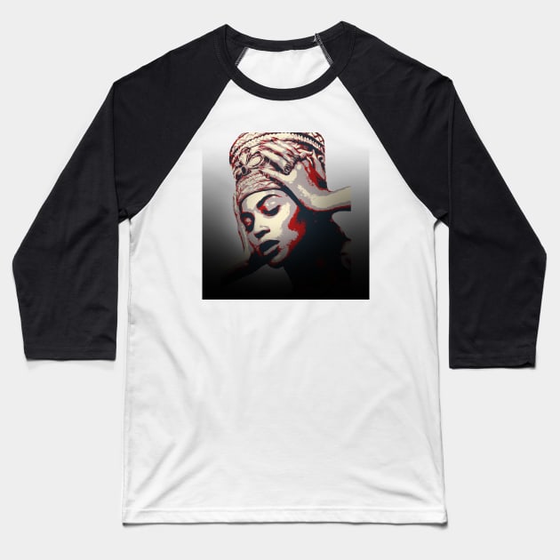 Beyonc Pop Art Fan Baseball T-Shirt by 9ifary